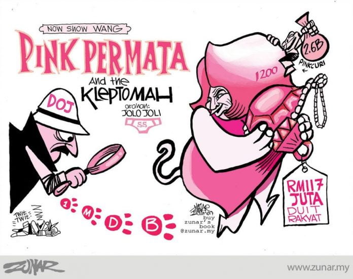Zunar's Pink Diamond Cartoon