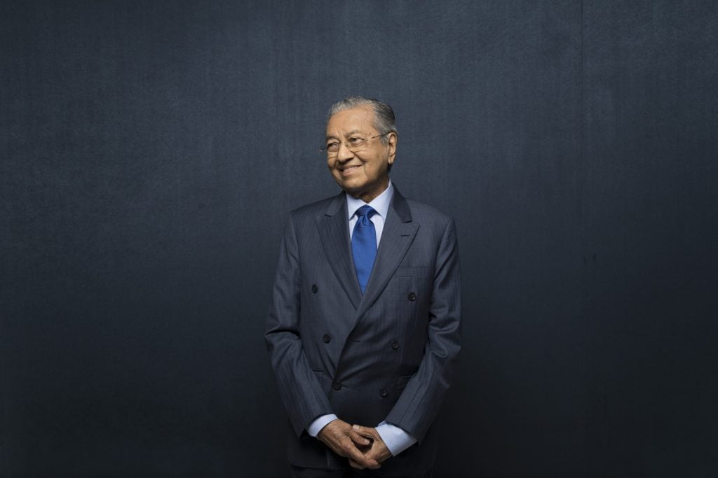 Mahathir Mohamad. Photographer: Brent Lewin/bloomberg