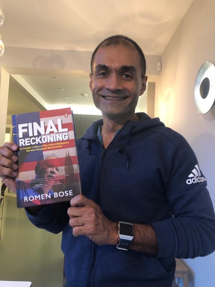Romen Bose Author of Final Reckoning Romen Bose has just about had it with the lack of natural justice when it comes to Najib's cases - Facebook pic